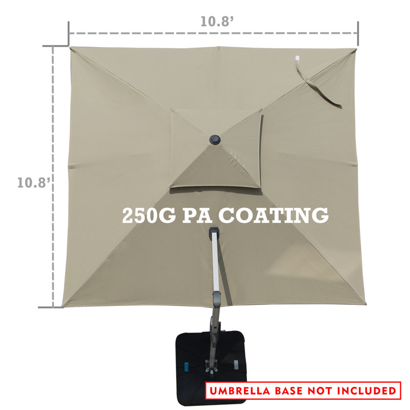 Parasol carré 11 ', Beige