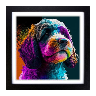 Cockapoo Pop Art - Framed Print