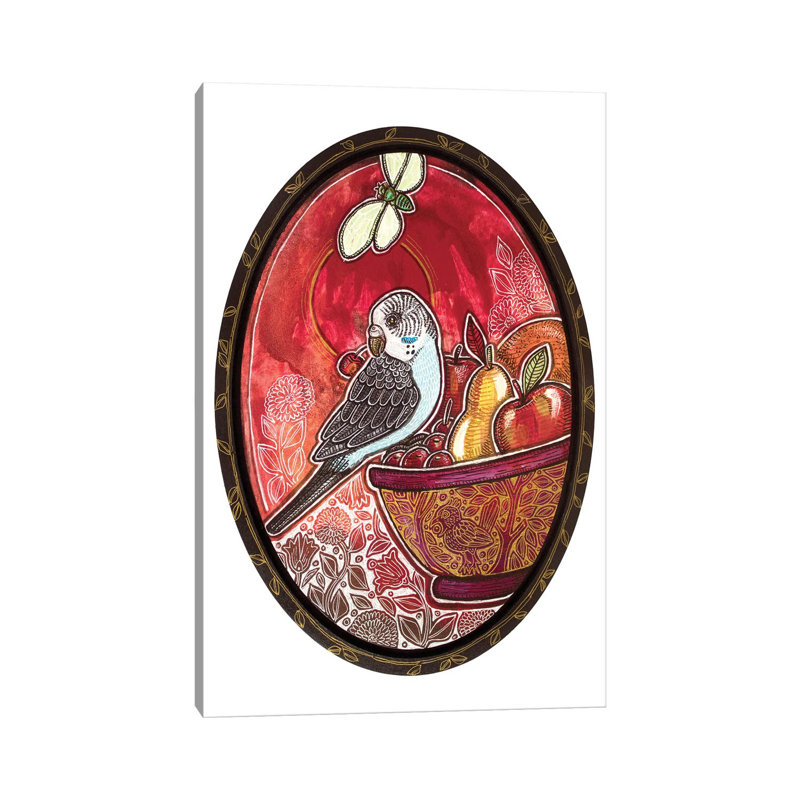 Cherry Pick by Lynnette Shelley - Wrapped Canvas Painting, 20.32 cm H x 30.48 cm W