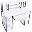 Bureau blanc et noir avec tiroir élégant de style tablette-954906412