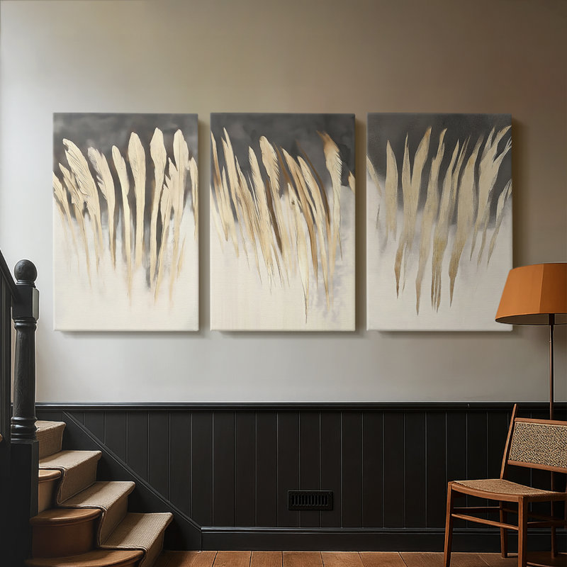 LANDSCAPES Series Lxxxi - Toile tendue sur mesure - 3 pièces, H 60 po x l 120 po