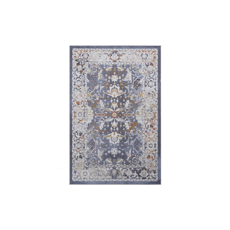 Collection 8X10 Traditional Non-Shedding Living Room Bedroom Dining Home Office Stylish And Stain Resistant Area Rug, Blue