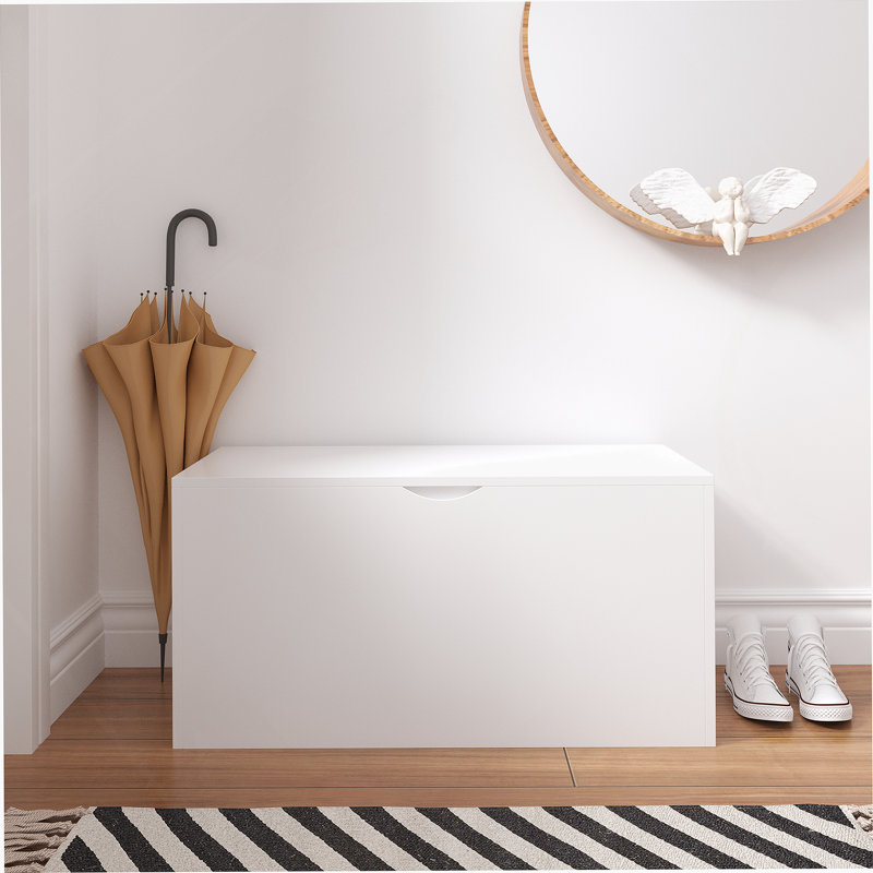 Rangement pour jouets pour enfants avec tiroir à roulettes - Coffre à jouets moderne en bois avec roulettes, grand bac coulissant pour chambre de bébé, chambre à coucher ou salle de jeux