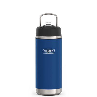 18 oz Stainless Steel Water Bottle w/ Straw
