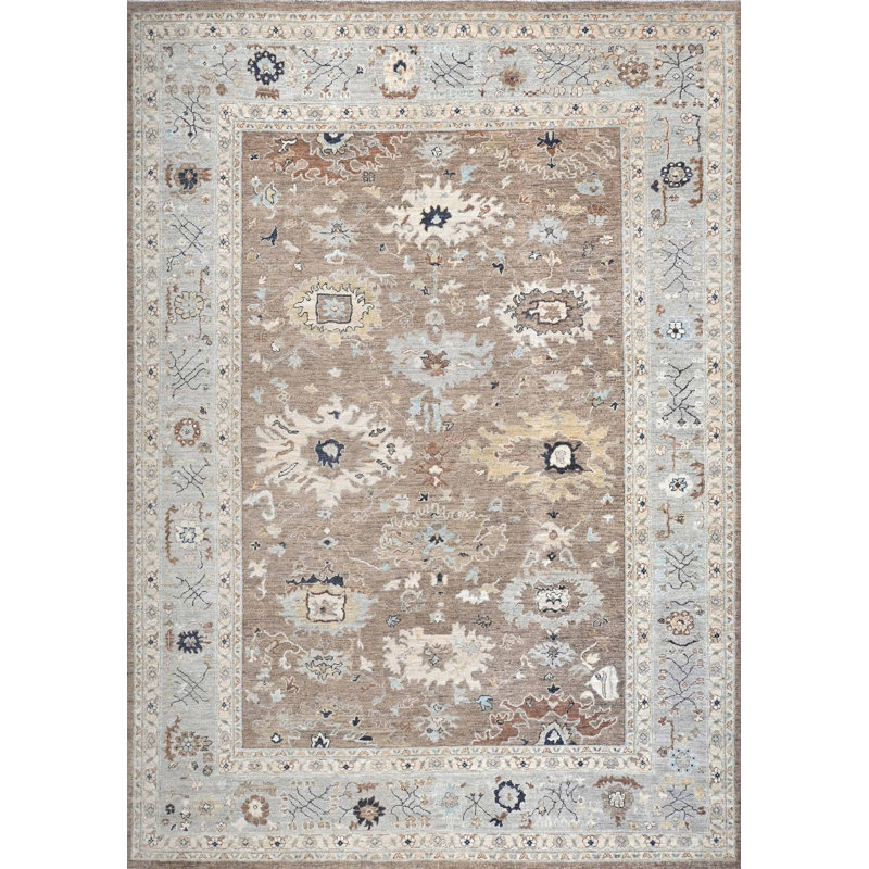 Oushak One-of-a-Kind Rectangle 8'8" X 11'9" Hand Knotted Area Rug