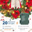 Couronne de Noël pré-illuminée de 61 cm (24 po)