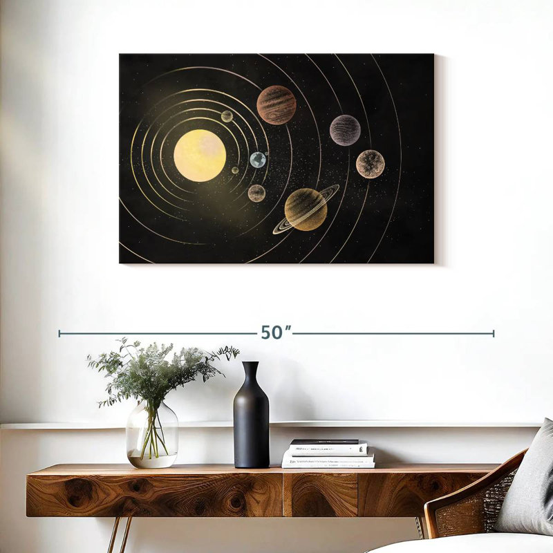 Oberle Solar System Orbit Rings, 24" H x 36" W