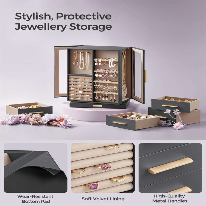 Aylor Jewellery Box +, Black