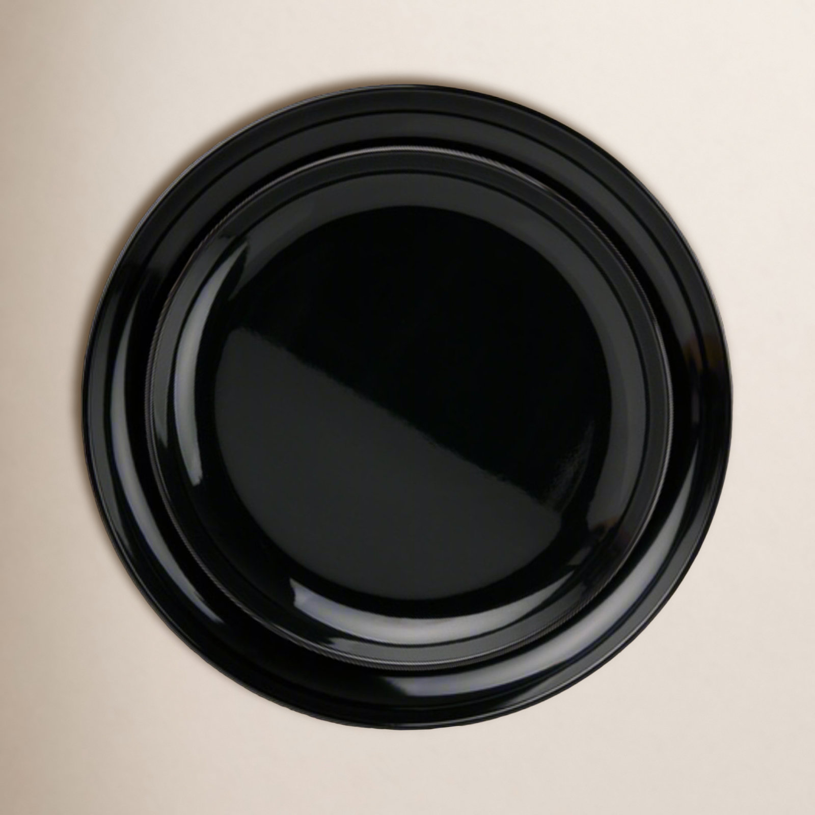 Marbella 11" Dinner Plate, Black