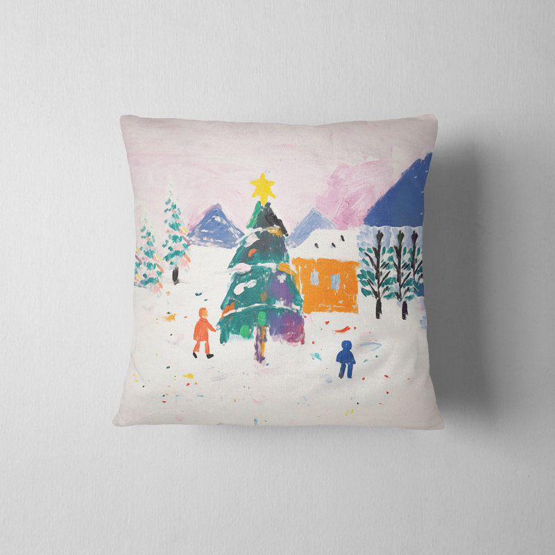 Housse de coussin Christmas Fun Holiday, H 16 po x l 16 po