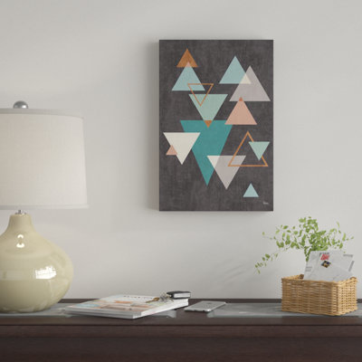 «Abstract Geo II Black», impression sur toile