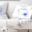 Coussin lombaire à fleurs fractales brillantes perfect