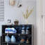 Armoire de rangement pour chaussures avec porte en verre-1231194611