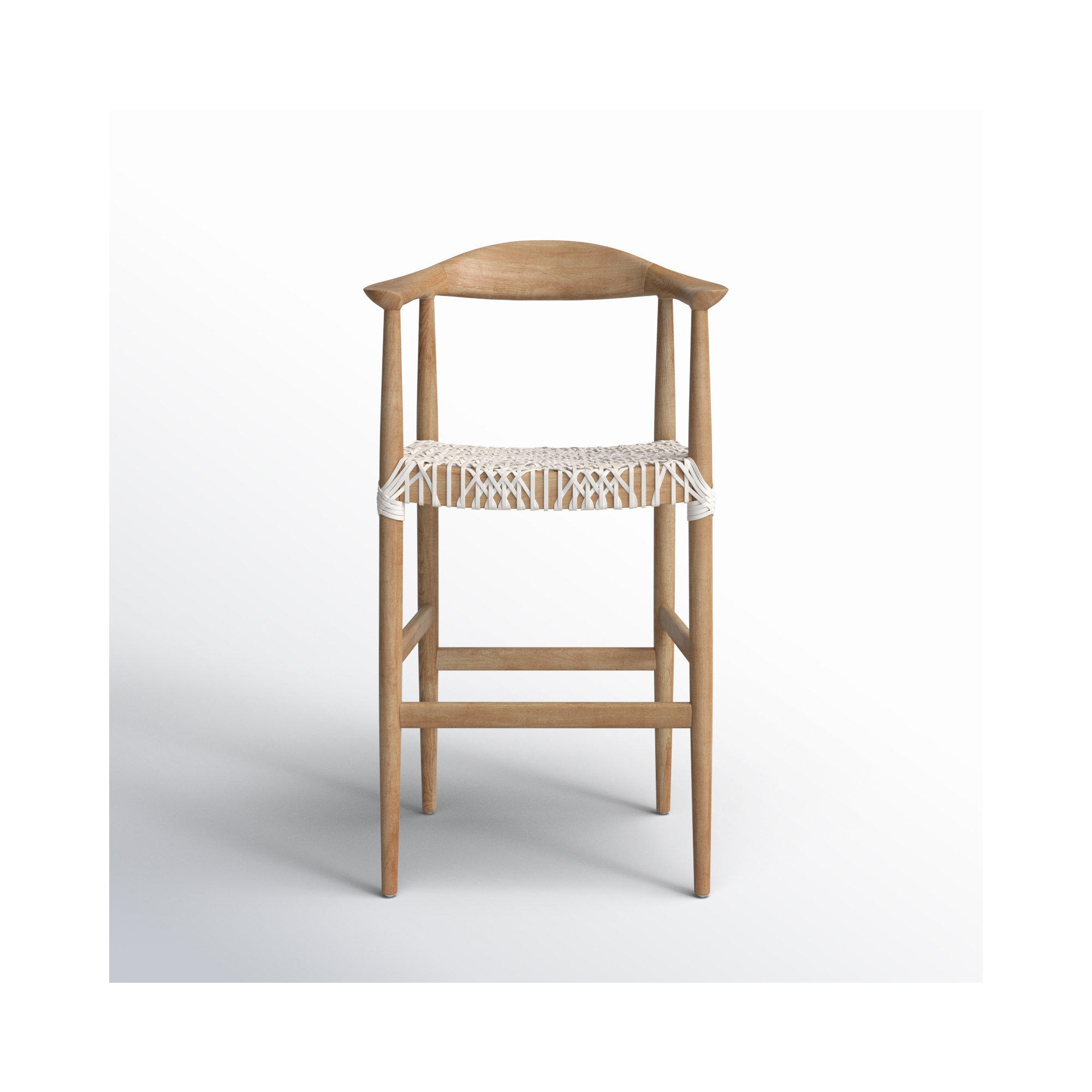 Kazbah Leather Bar & Counter Stool, Bar Stool (29” Seat Height)