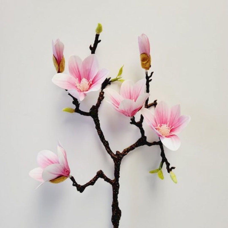Fabric Magnolia Arrangement, Pink