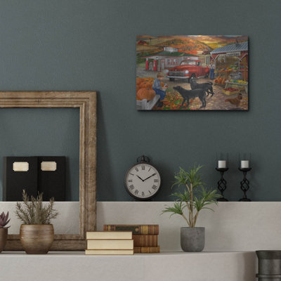 «Roadside Stand 114» par Bigelow, art mural en métal, 16 po x 12 po