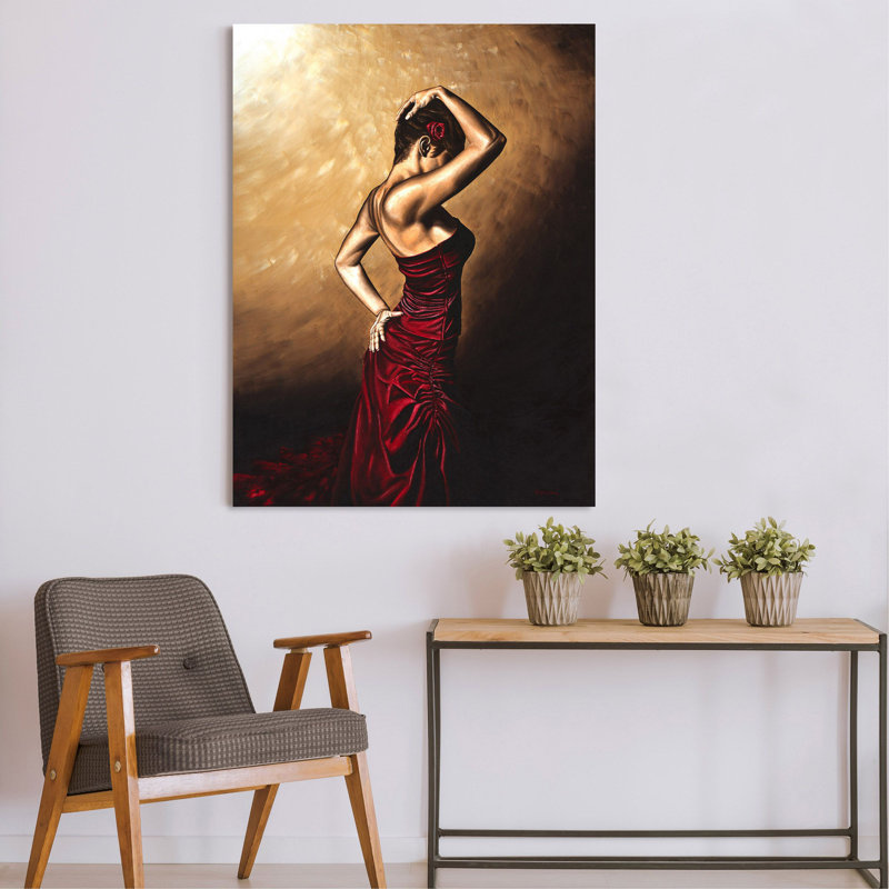 Flamenco Woman by Richard Young - Wrapped Canvas Print, 80cm H x 60cm W x 4cm D