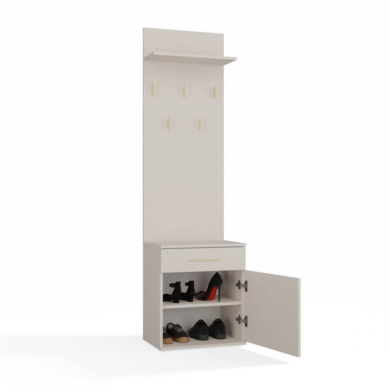 0 Door Laminate Wardrobe, Cashmere