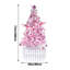 Arbre de Noël artificiel rose 71 pouces