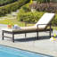 Chaise longue inclinable avec coussin Bourneville