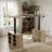 Modern Sit-Stand Desk With LED Light Strip，7-Color LED Lighting,Home Office Desk-1888478859