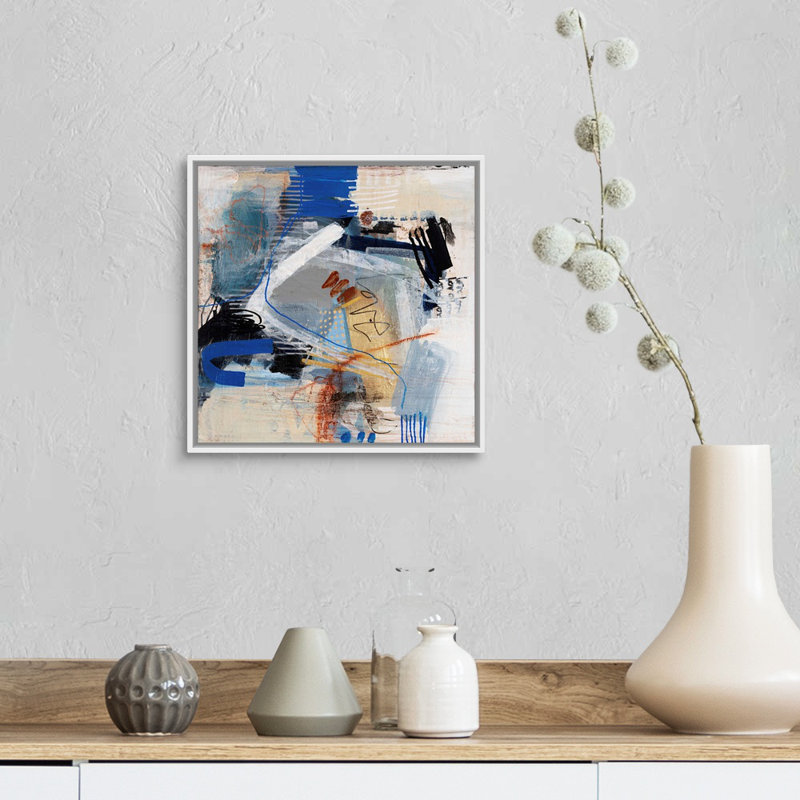 «Always Love III» par B. Robert - reproduction d'art, H 14 po x l 14 po x P 1,75 po, Toile blanche encadrée