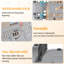 23.83"H 4 Panel Foldable Outdoor Indoor Pet Playpen With Door(Grey)