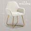 Abuaber Modern Accent Chair Velvet-Touch Fabric Armchair-862263612