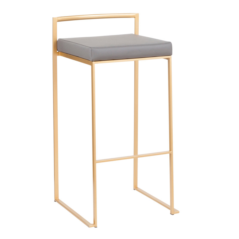 Tabouret de bar contemporain, Gris