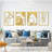 Metal Wall Art Décor,Morden Wall Art for Living Room Bedroom Hallway Dining Room, Line Art Wall Décor,Set of 4-1058097840