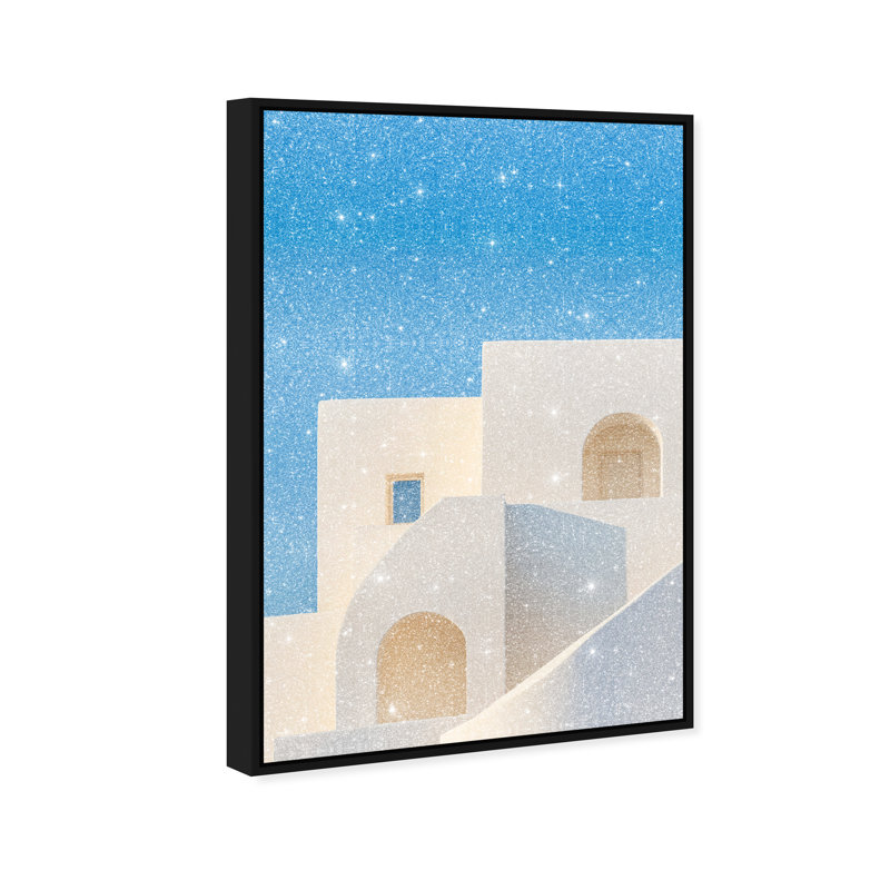 Island Minimalism Print by Oliver Gal, 31"H x 21"W, Black Floater Frame