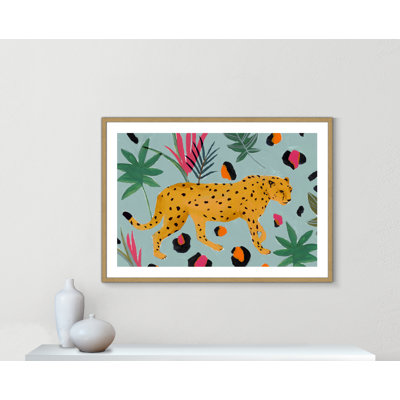 «Nyles Walking Cheetah II» par Isabelle Z - reproduction d'art