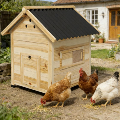 Wooden Pet House With Openable Roof  Double Doors