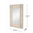 Mango Wood / Mdf / Cane Fitted  Mirror