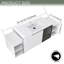 Ensemble de meuble-lavabo mural 60 po avec lavabo en céramique et 2 petites tablettes de rangement-1463320603