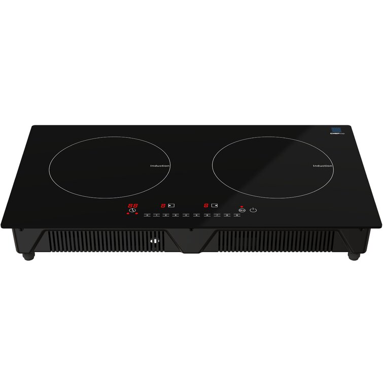 True Induction TI-3B Built-in 858UL Certified, 24-inch 3 Burners Induction  Cooktop 3300W Glass