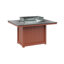 Donoma Rectangular Dining Fire Pit Table
