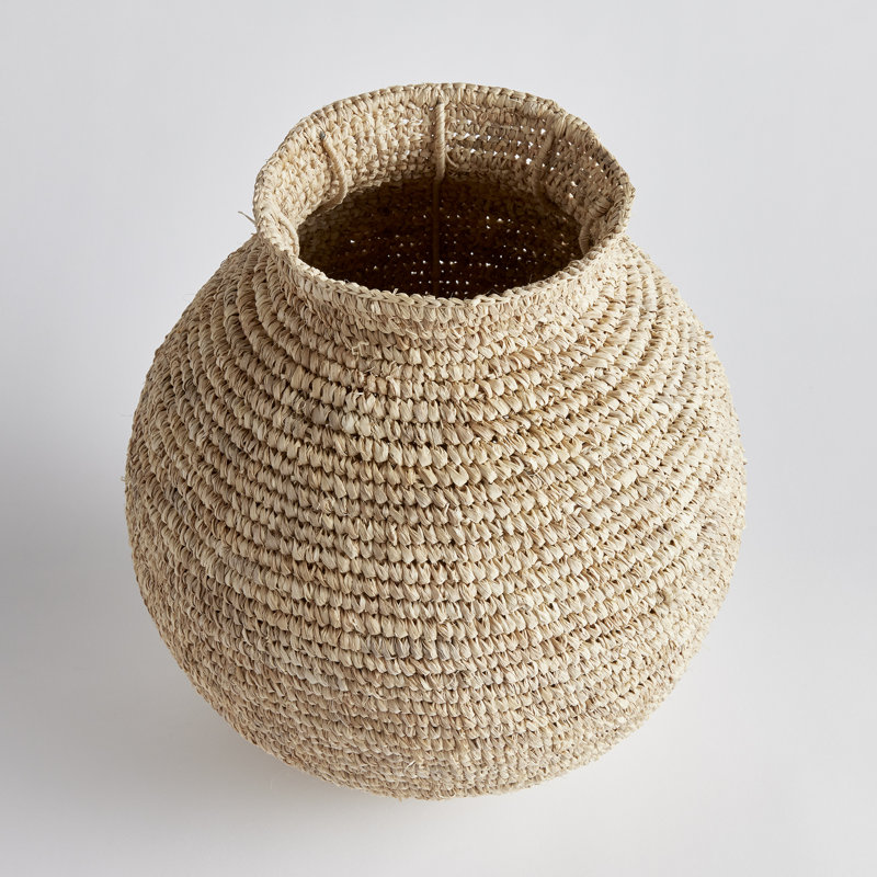 Remi Woven Vase Small, 16.50" H x 14.50" W x 14.50" D