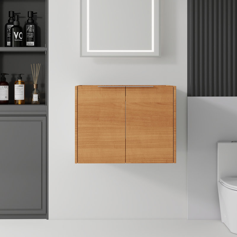 24, meuble-lavabo flottant, contreplaqué, Natural, 24" W