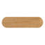Console ovale en placage de bois de frêne l 53,2 po x P 14 po x H 30 po TREXM