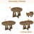 Dining Table Set With Extendable Tabletop-1045153375