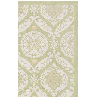 Tapis en laine crocheté à la main à motif floral Holmsten