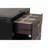 Bedside Vanity Set W/ Stool Black Storage Drawers Nickle Pulls Handles Vanity Led