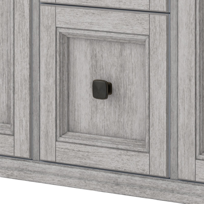Ellery 60" Vintage Grey Double Freestanding Vanity with Oil-Rubbed Bronze Hardware