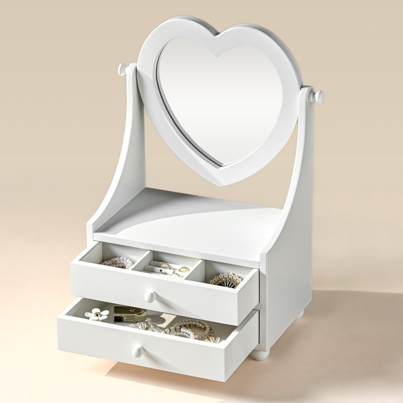 Boîte à bijoux en bois, Blanc