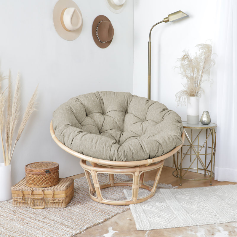 Coussin Papasan d'intérieur à texture douce, Ange kaki