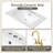 24" Freestanding Single Vanity With Ceramic Sink-735609286