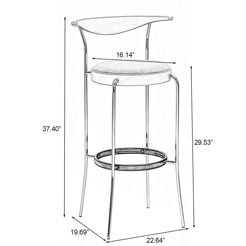 Chaise d'appoint verte à dossier bas (ensemble de 2), 29.53