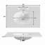 Meuble-lavabo de salle de bain avec lavabo en résine