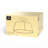 2-Light Matte Brass Flush Mount Ceiling Light with Off-White Fabric Shade and Acrylic Diffuser-1299414687